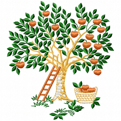 Flowers And Tree Embroidery Design 10 Flowers And Tree Embroidery Design 10